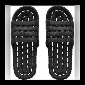 NWT AQUA TEC MEN’S  RELAX BLACK SANDALS